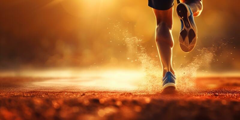 sports-background-runner-s-legs-run-down-the-road-close-up-on-a-sneaker-ai-generative-photo